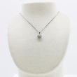 K18WG ダイアイリペンダントネックレス 0.22ct 5.60g　装着イメージ