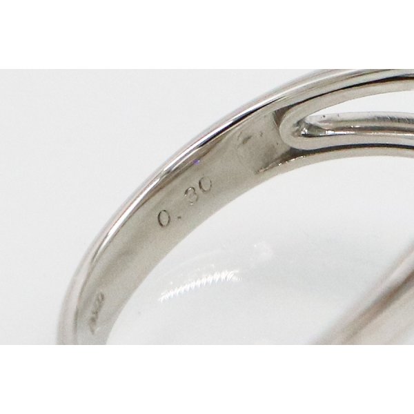 PT900 ダイアイリリング 0.30ct 4.90g　刻印(2)