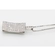 PT900/850 ダイアイリペンダントネックレス 1.08ct 7.90g　サイド