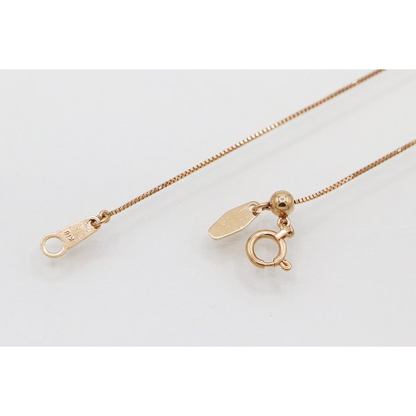 K18PG ダイアイリペンダントネックレス 0.50ct 3.50g　留め具外したイメージ