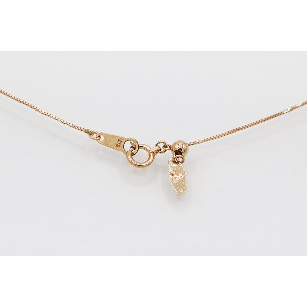 K18PG ダイアイリペンダントネックレス 0.50ct 3.50g　留め具