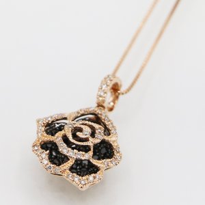 画像: K18PG ダイアイリペンダントネックレス 0.50ct 3.50g