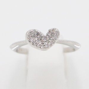 画像: K18WG ダイアイリリング 0.12ct 2.40g