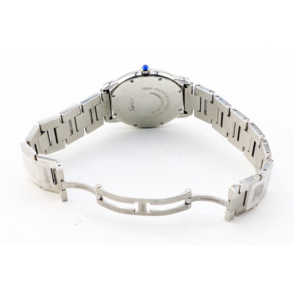 カルティエ　ロンドソロＬＭ　Ｗ６７０１００５　銀文字盤　ブレス