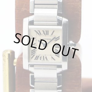 画像: カルティエ　タンクフランセーズＳＭ　２３８４　白文字盤