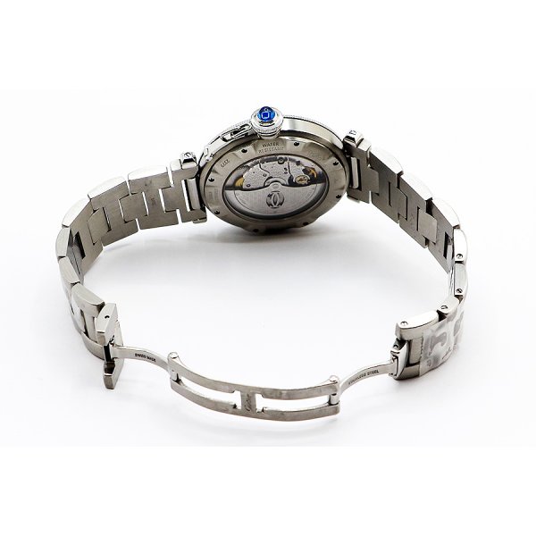 カルティエ　パシャ３８　コンベックスグリッド　Ｗ３１０５９Ｈ３　銀文字盤　ブレス