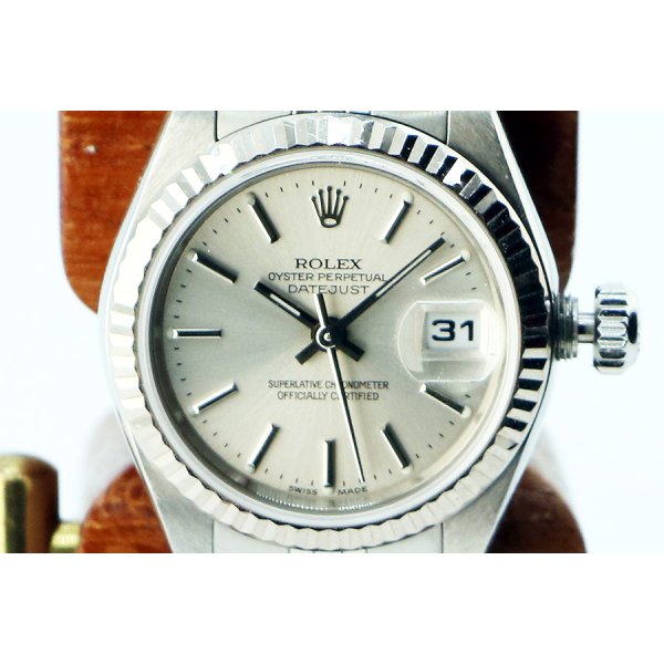 ロレックス　７９１７４　銀文字盤　Ｙ番（２００３年）　表面拡大