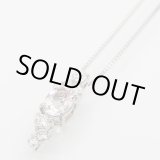 画像: PT900/850 モルガナイトダイアイリペンダントネックレス 0.74ct 0.39ct 4.20g