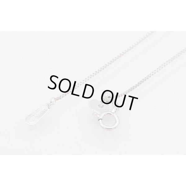 PT900/850 モルガナイトダイアイリペンダントネックレス 0.74ct 0.39ct 4.20g　留め具外したイメージ