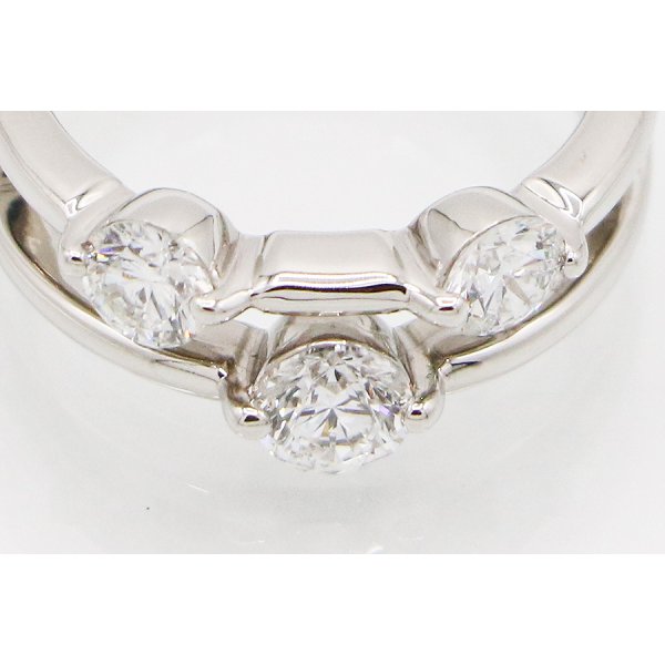 PT900 ダイアイリリング 1.00ct 7.60g　拡大