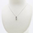 PT900/850 モルガナイトダイアイリペンダントネックレス 0.74ct 0.39ct 4.20g　装着イメージ