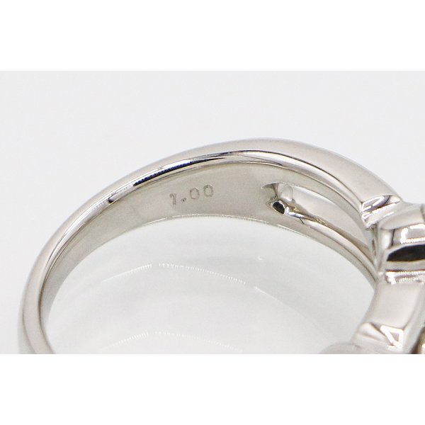 PT900 ダイアイリリング 1.00ct 7.60g　刻印(2)