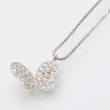 画像: K18WG ダイアイリペンダントネックレス　0.23ct 2.80g