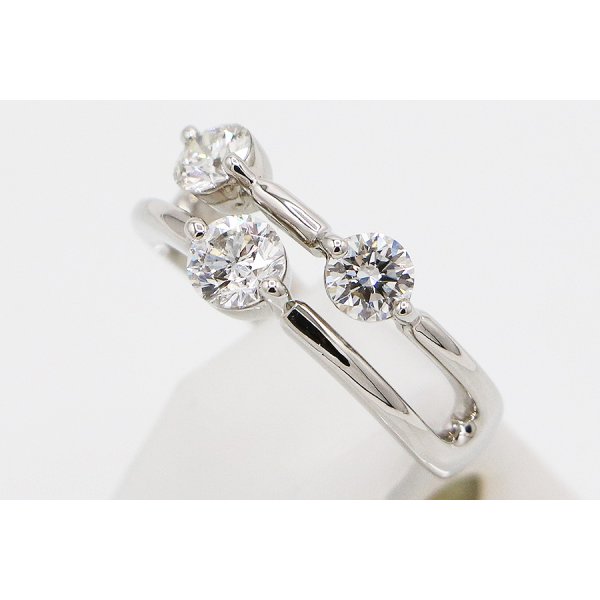 PT900 ダイアイリリング 1.00ct 7.60g　サイド