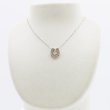 K18WG/PG ダイアイリペンダントネックレス 0.22ct 0.28ct 4.00g　装着イメージ