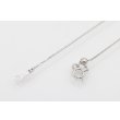 K18WG/PG ダイアイリペンダントネックレス 0.22ct 0.28ct 4.00g　留め具外したイメージ