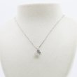 K18WG ダイアイリペンダントネックレス　0.23ct 2.80g　装着イメージ