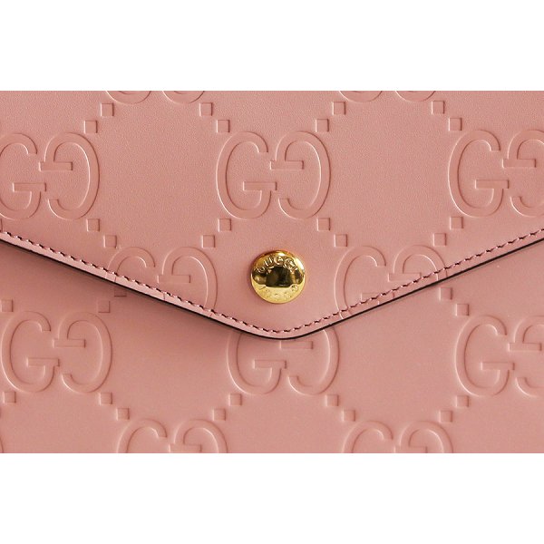 グッチ　GGスーパーミニ ショルダーバック 772794 525040 ピンク　表面拡大