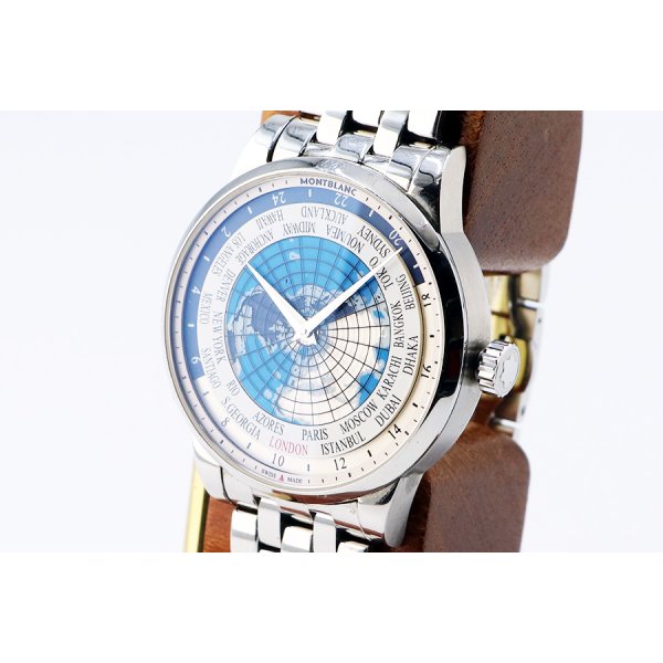 モンブラン　ヘリテージスピリット オルビステラルム　１１２３０８　世界地図文字盤　サイド拡大