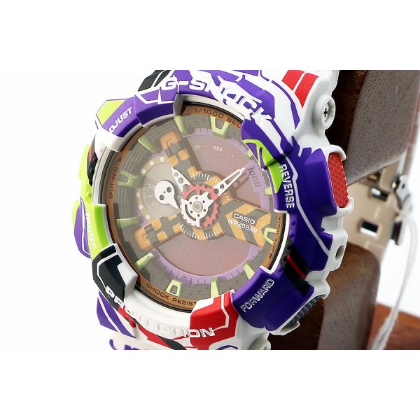 カシオ　Ｇショック　ＧＡ－１１０ＥＶＥ３０　エヴァンゲリオン３０周年限定　サイド拡大