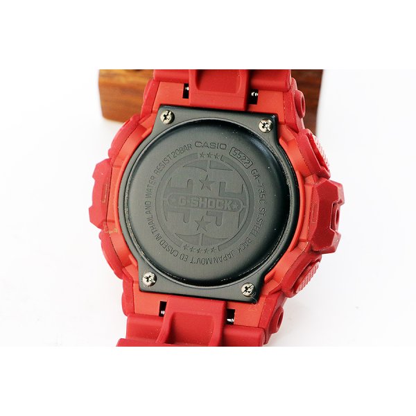 カシオ　Ｇショック　ＧＡ－７３５Ｃ－４ＡＪＲ　レッドアウト　３５周年限定　裏面拡大