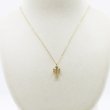 ヴァーゴ Vago　K18 アイボリータワー クロス ダイアイリペンダントネックレス 0.11ct 3.50g　装着イメージ