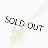 画像: ヴァーゴ Vago　K18 アイボリータワー クロス ダイアイリペンダントネックレス 0.11ct 3.50g