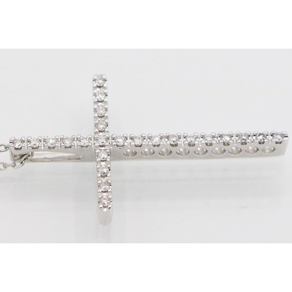 ポンテヴェキオ　K18WG ダイアイリペンダントネックレス 0.21ct 4.10g　拡大
