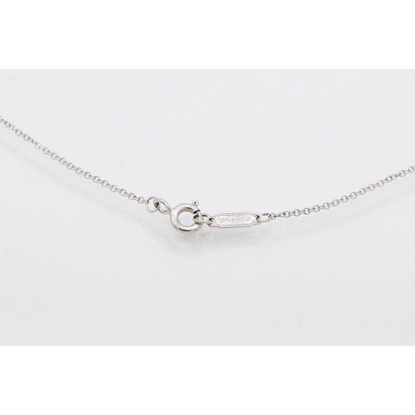 ティファニー　750WG トリプルインターロッキング ダイアイリペンダントネックレス 4.20g　留め具