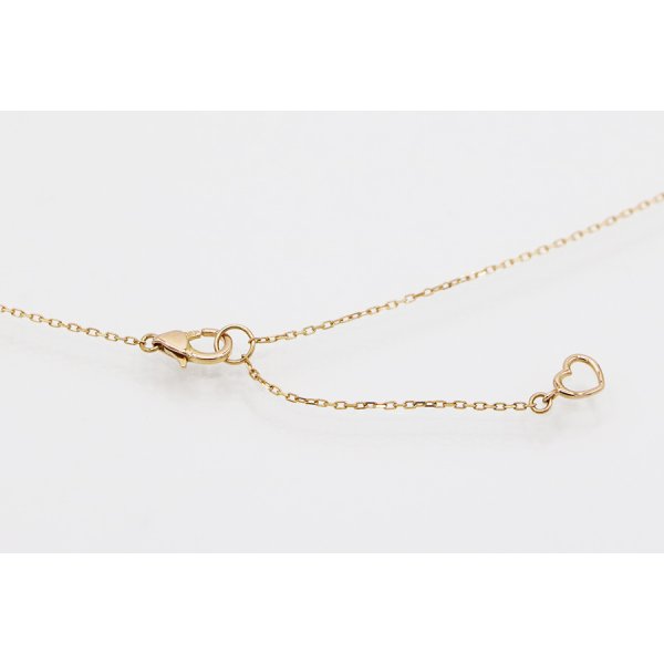 ポンテヴェキオ　K18PG ピンクトルマリンダイアイリペンダントネックレス 0.13ct 1.60g　留め具