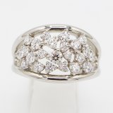 画像: 星の砂　PT900 ダイアイリリング 1.06ct 12.70g