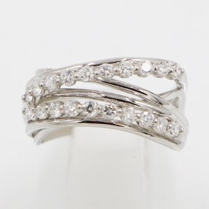 画像: PT900 ダイアイリリング 0.70ct 12.10g