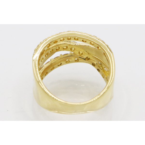 翁淳 jun okina K18 ダイアイリリング 1.28ct 7.10g　内側
