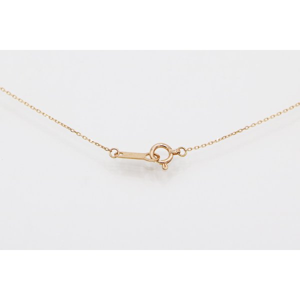 ４℃　K18PG ダイアイリペンダントネックレス1.00g　留め具