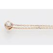 ４℃　K18PG ダイアイリペンダントネックレス1.00g　サイド