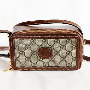 画像: グッチ インターロッキングG ショルダーバック 671674 0416 ベージュ/ブラウン