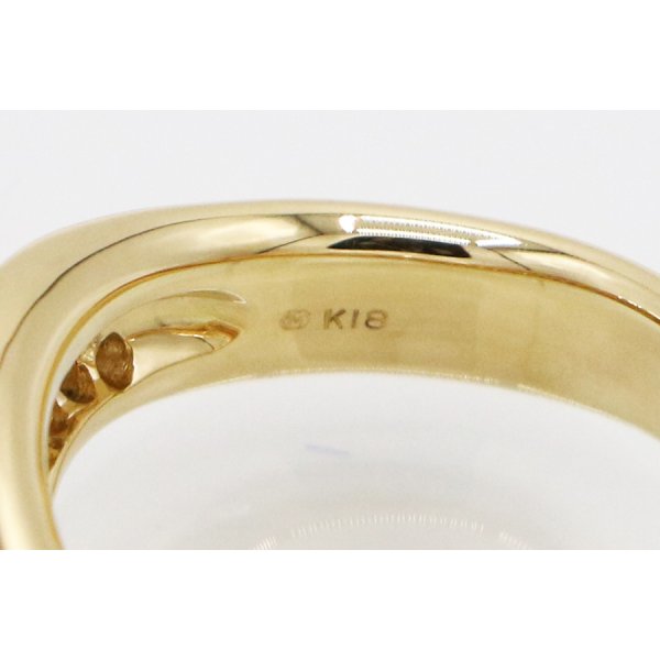 ミキモト　K18 ダイアイリリング 0.62ct 8.50g　刻印
