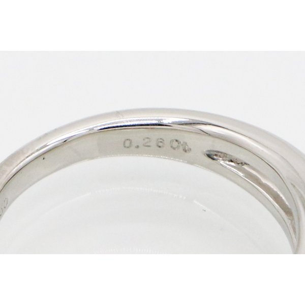 ミキモト　PT950 ダイアイリリング 0.26ct 8.70g　刻印(2)