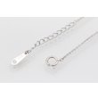 ミキモト　K18WG ダイアイリペンダントネックレス 0.28ct　留め具外したイメージ