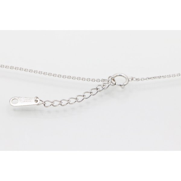 ミキモト　K18WG ダイアイリペンダントネックレス 0.28ct　留め具