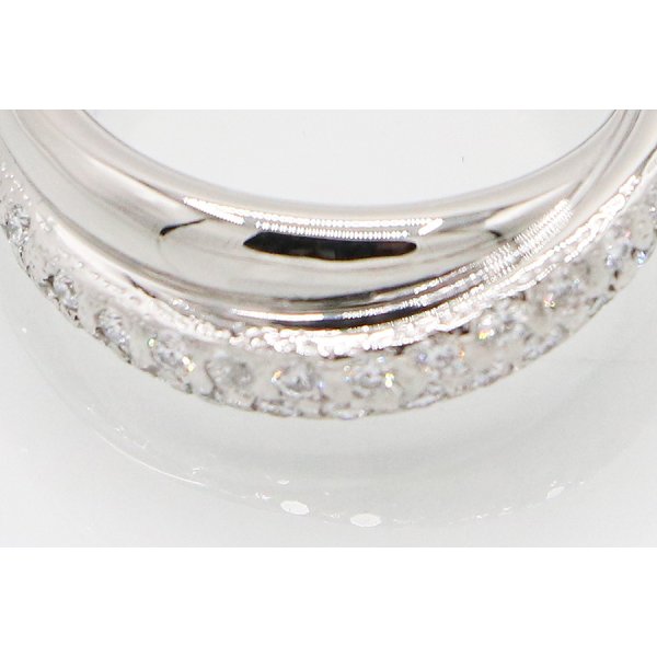 ミキモト　PT950 ダイアイリリング 0.26ct 8.70g　拡大