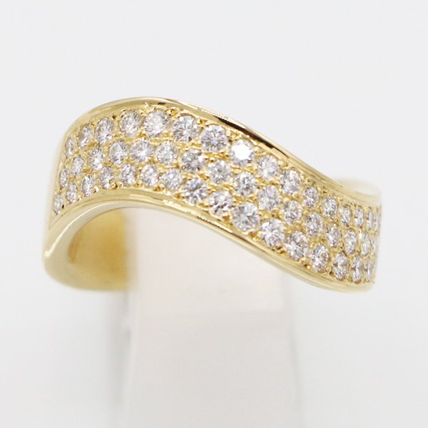 ミキモト　K18 ダイアイリリング 0.62ct 8.50g