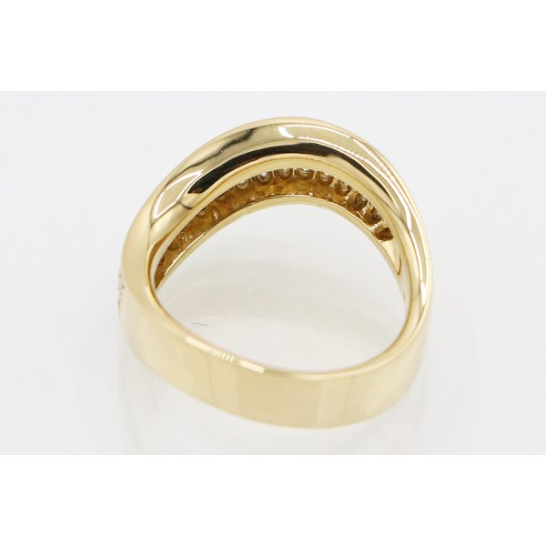 ミキモト　K18 ダイアイリリング 0.62ct 8.50g　内側