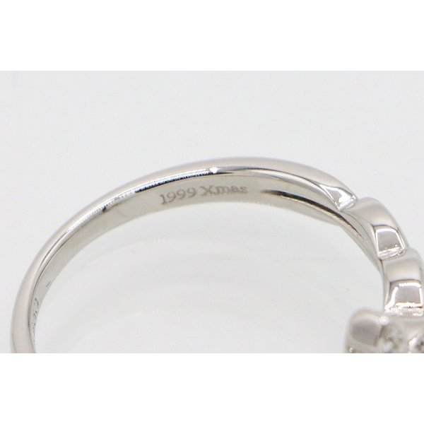 ヴァンドーム　PT950 ダイアイリリング 3.70g　刻印(2)