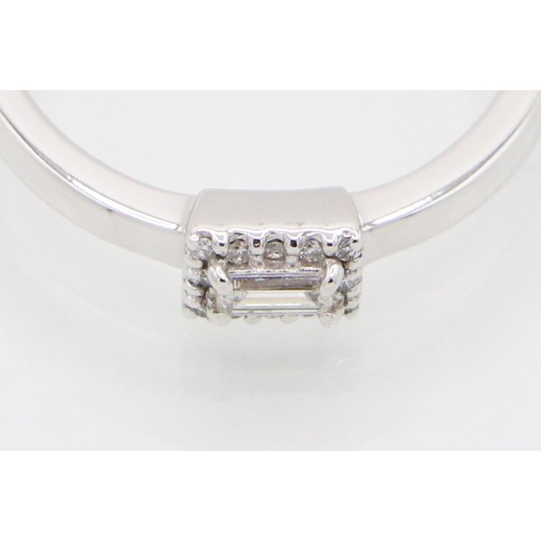 ヴァンドーム　K18WGダイアイリリング 0.10ct 2.60g　拡大