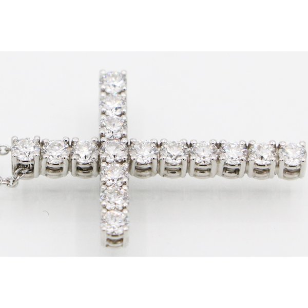 デビアス　PT950/850 ダイアイリペンダントネックレス 1.29ct 6.60g　拡大