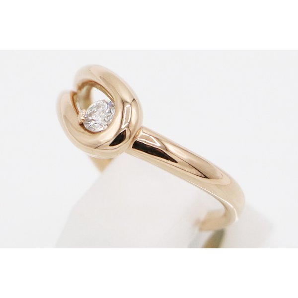 ヴァンドーム　K18PG ダイアイリリング 0.15ct 4.50g　サイド