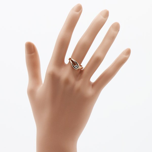 ヴァンドーム　K18PG ダイアイリリング 0.15ct 4.50g　装着イメージ
