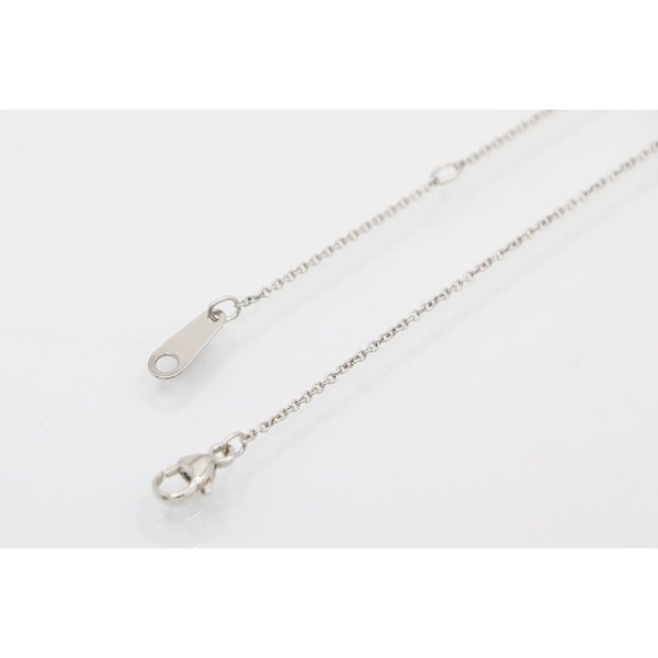 デビアス　PT950/850 ダイアイリペンダントネックレス 1.29ct 6.60g　留め具外したイメージ