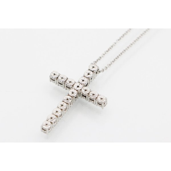 デビアス　PT950/850 ダイアイリペンダントネックレス 1.29ct 6.60g　裏面